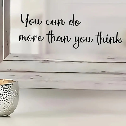 Väggdekor Text "You can do more than you think"