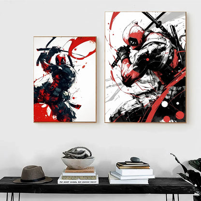 Poster med superhjälten "Deadpool"