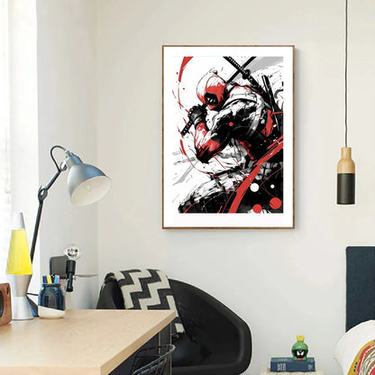 Poster med superhjälten "Deadpool"