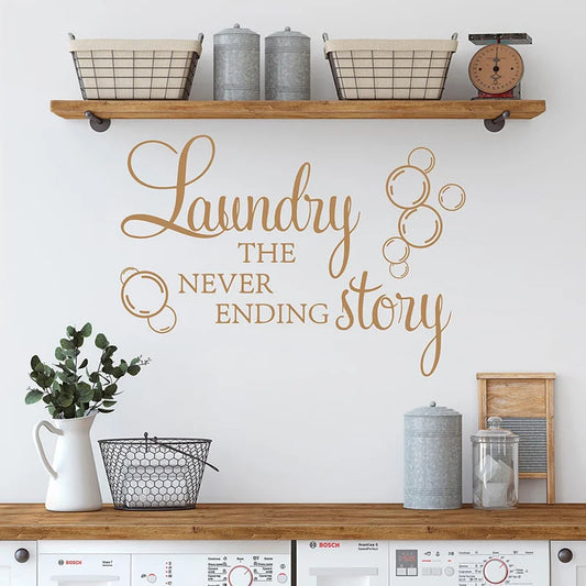 Väggdekor Laundry, The Never Ending Story