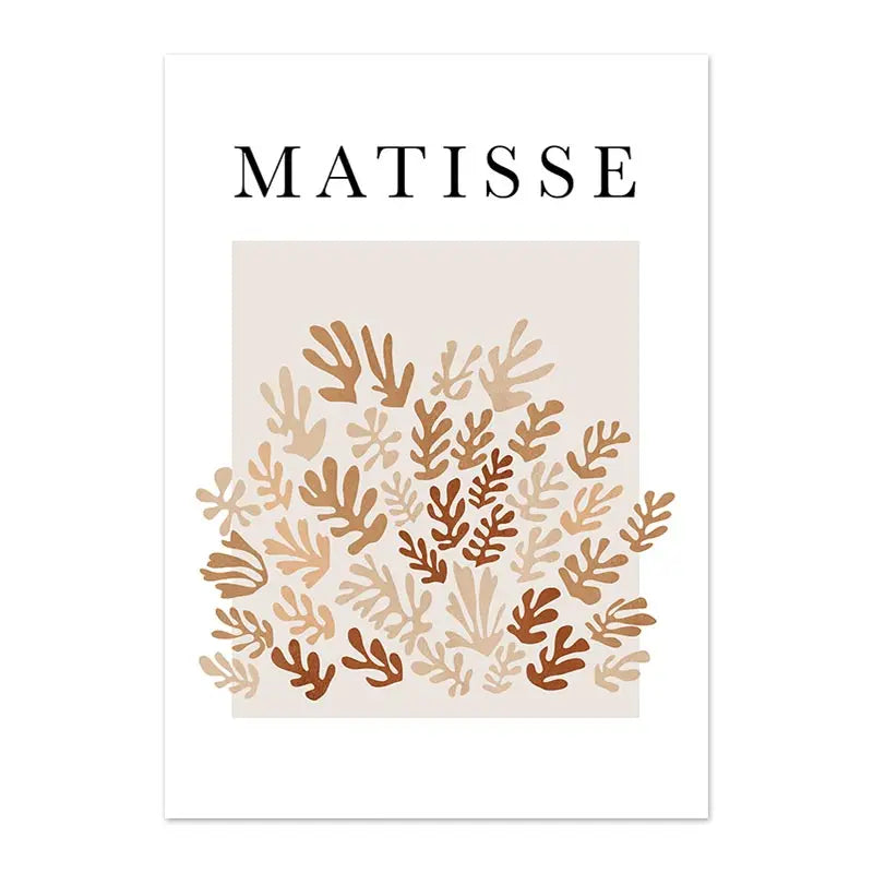 Poster med Matisse-inspirerad väggkonst