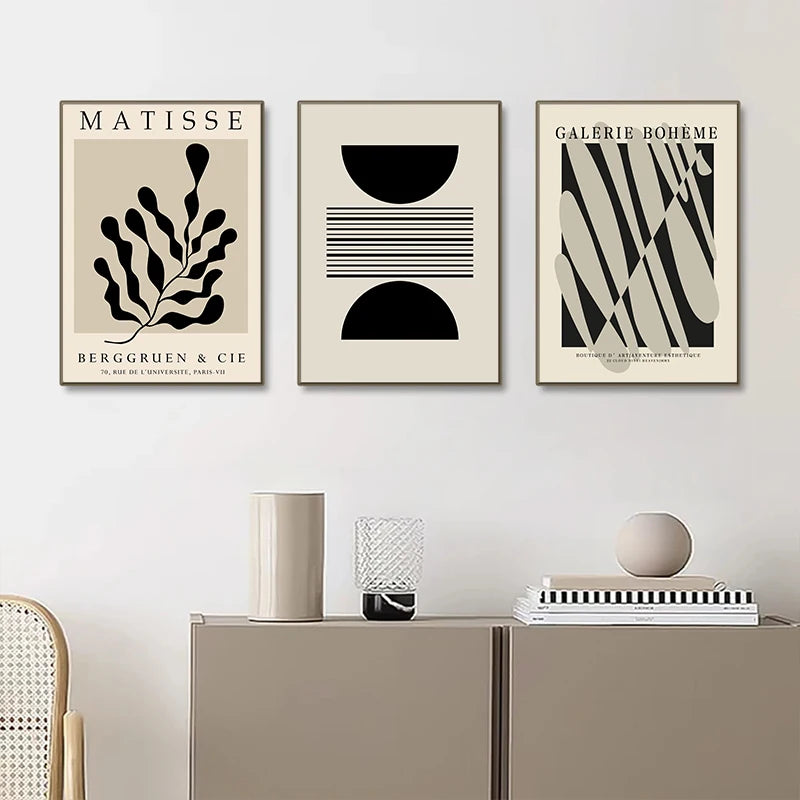 Poster med stilren minimalistisk konst