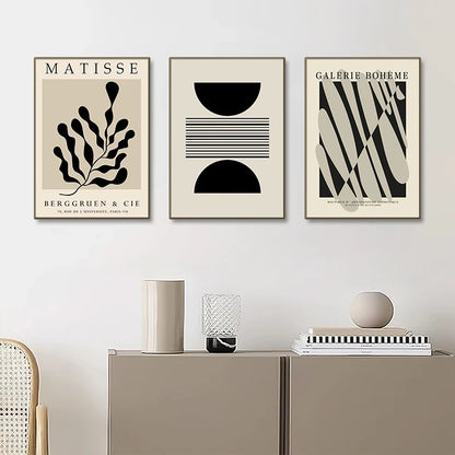 Poster med stilren minimalistisk konst