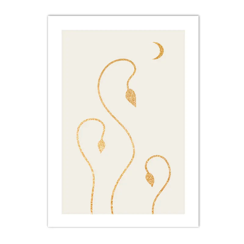 Poster Strandlandskap beige och naturmotiv