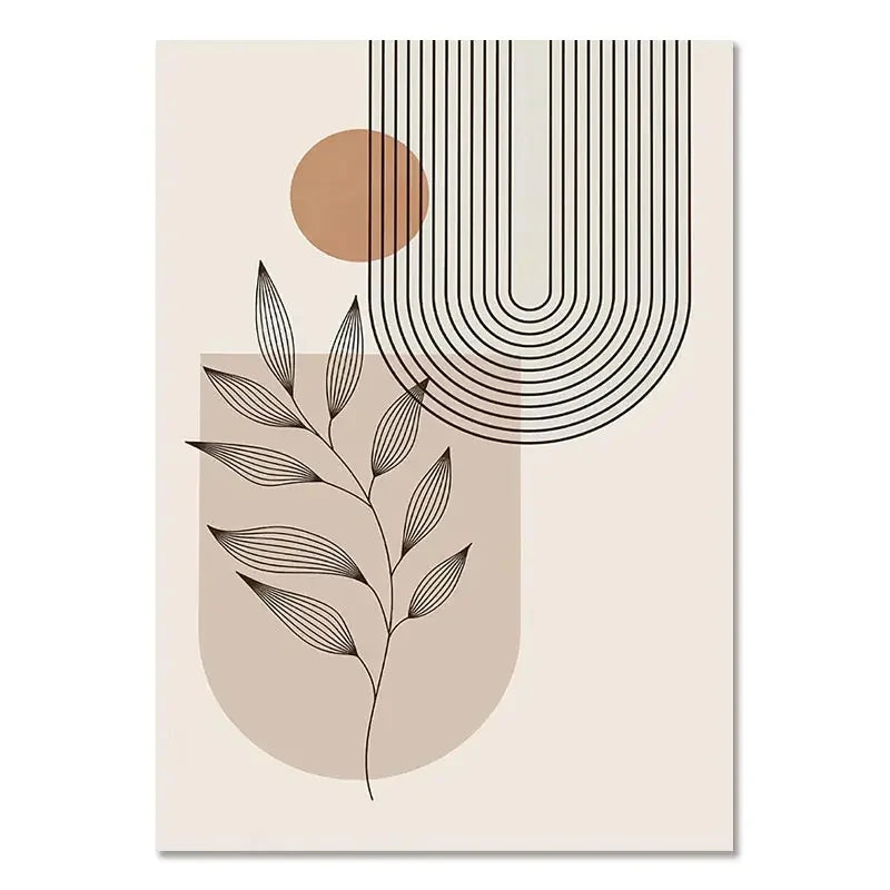 Poster med bohemisk minimalistisk konst