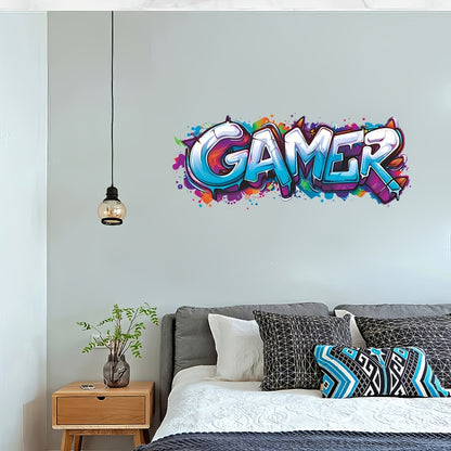 Väggdekor "Gamer" i graffitistil