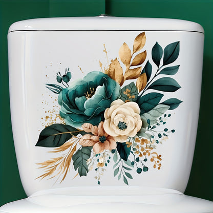 Väggdekor med blommor för badrum